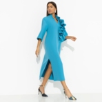 Платье Сияние глянца (turquoise). Состав: 95% полиэстер, 5% эластан
