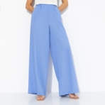 Брюки Легкость льна (голубые). Состав: 65% лен, 35% п/э