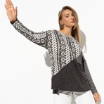 Туника Геометрия стиля (secret). Состав: 65% п/э, 30% вискоза, 4% спандекс, 1% мет. нить