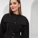 Платье Идеальный фасон (модница, с поясом). Состав: 96% п/э, 4% эластан