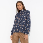 Блуза Драма в деталях. Состав: 65% п/э, 30% вискоза, 5% эластан