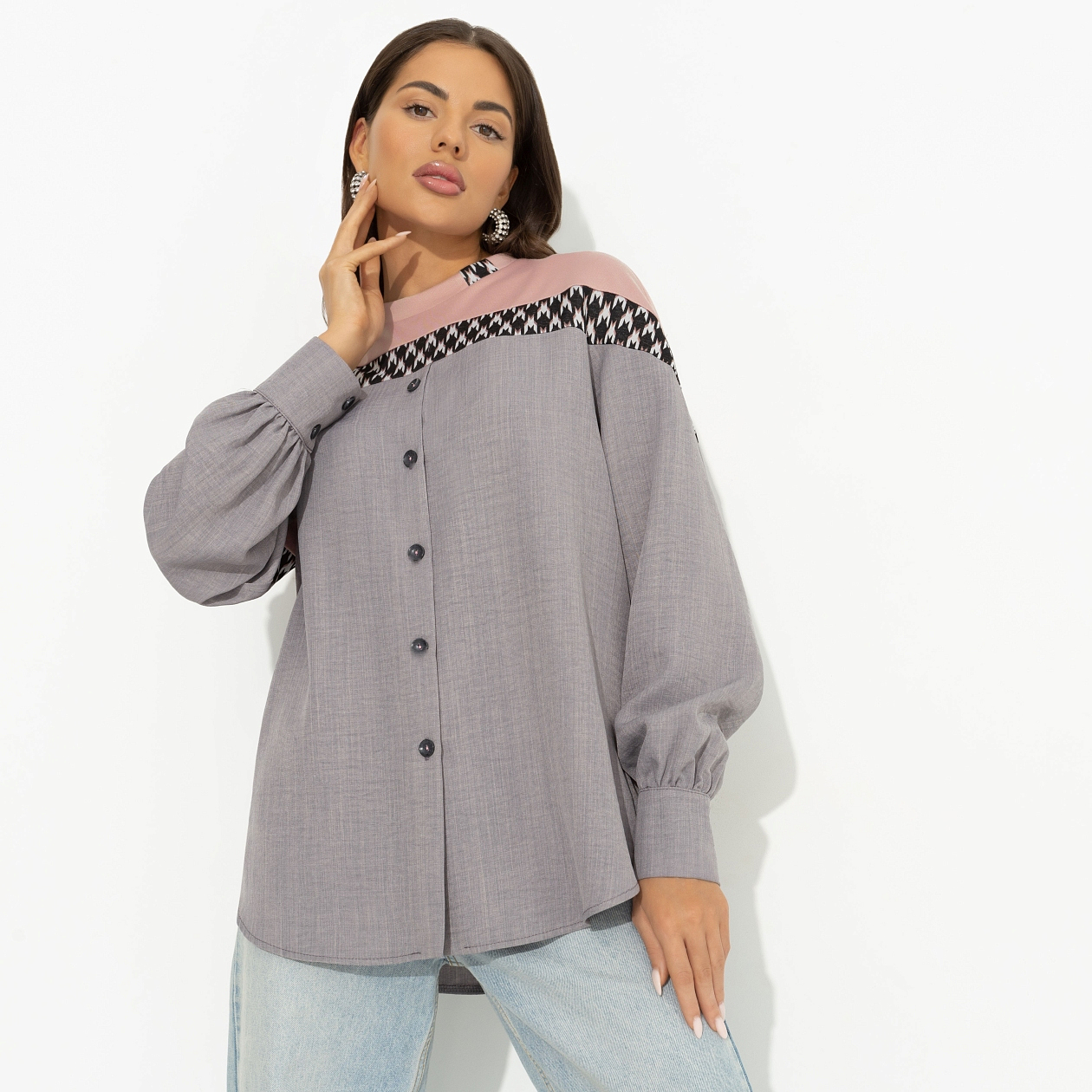 Всплеск эмоций (gray). Состав: 70% полиэстер, 25% вискоза, 5% спандекс