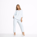 Брючный комплект Новая эра (стайл, 2 в 1). Состав: 67% полиэстер, 30% вискоза, 3% спандекс