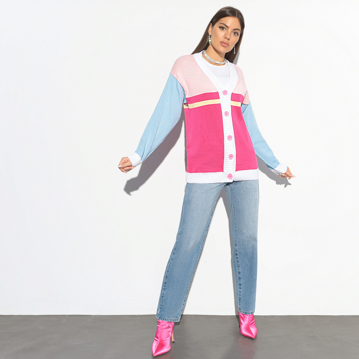 Залипательный look (Barbie). Состав: 50% хлопок, 50% акрил