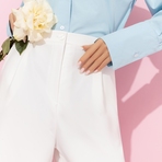 Брюки Легкой походкой (white). Состав: 60% полиэстер, 37% вискоза, 3% спандекс