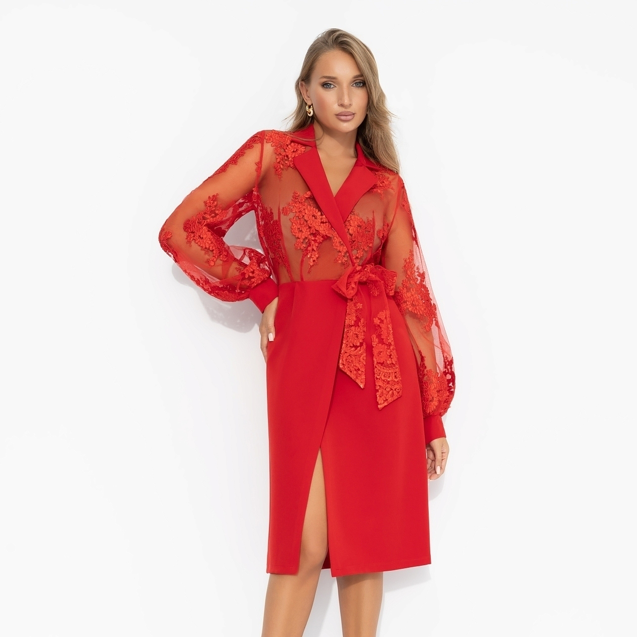 Платье Мечта миллионера (цвет страсти). Состав: 95% полиэстер, 5% эластан