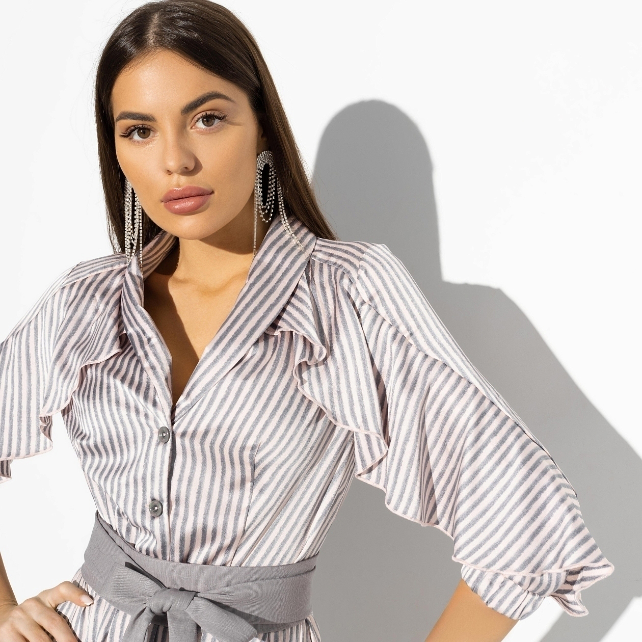 Платье Грация леди (fashion, с поясом). Состав: 100% п/э