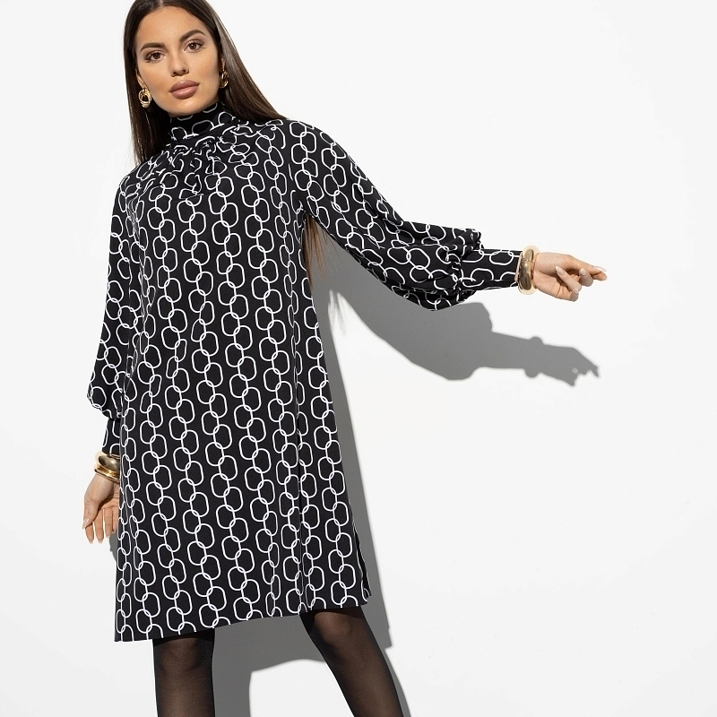 Платье Леди элегант (rock). Состав: 95% п/э, 5% эластан