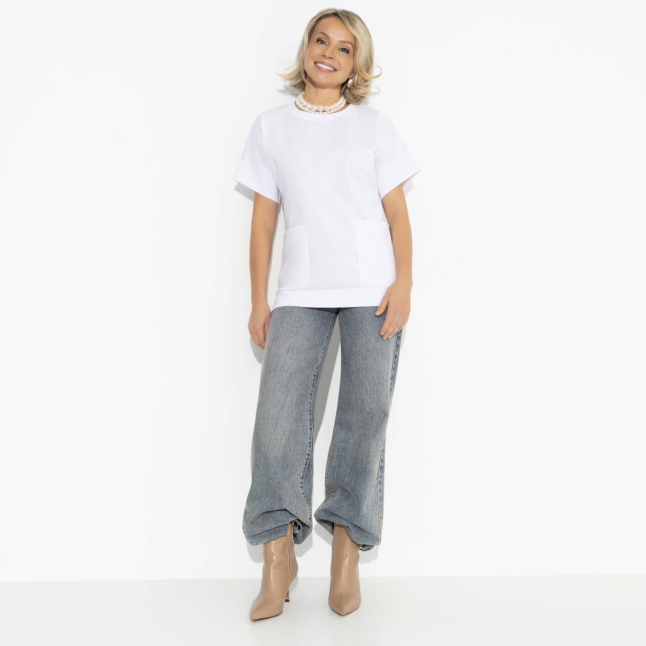 Туника Обожать разрешается. Состав: 65% п/э, 30% вискоза, 5% стрейч