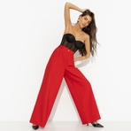 Брюки Легкой походкой (red). Состав: 96% п/э, 4% спандекс