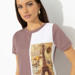 Футболка Модное излучение. Состав: 65% п/э, 30% вискоза, 5% стрейч