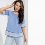 Блуза Путешествие в Прованс (spring day). Состав: 95% вискоза, 5% спандекс