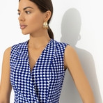 Стильный лидер (синий). Состав: 95% полиэстер, 5% спандекс