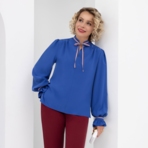 Блуза Круиз по трендам (гламур). Состав: 65% п/э, 30% вискоза, 5% эластан