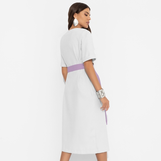 Платье Я онлайн (white new, с поясом) 