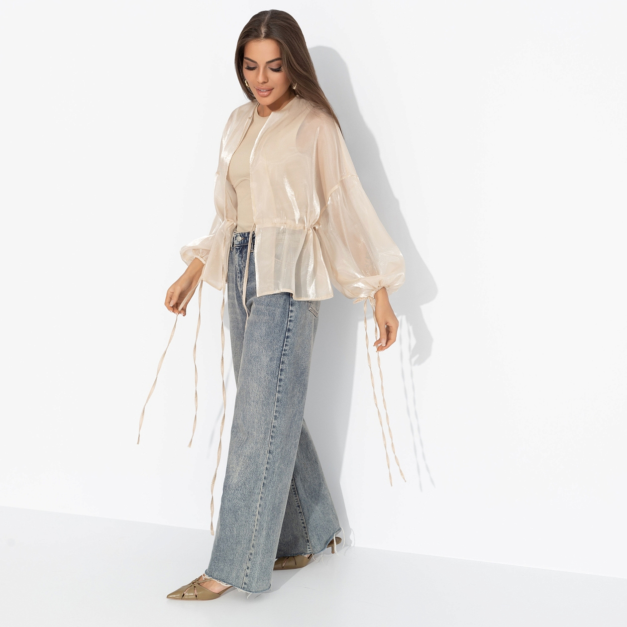 Жакет Вершина восхищения (бежевый). Состав: 100% полиэстер