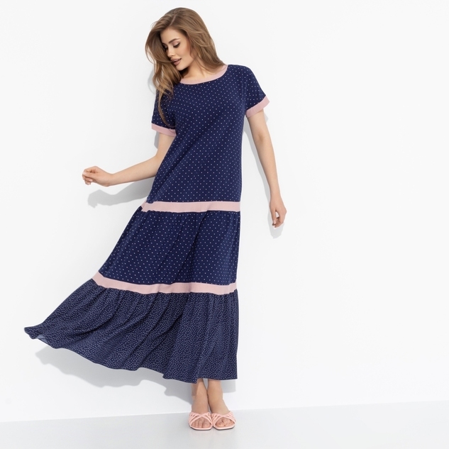 Платье Сердце открыто (синее) 