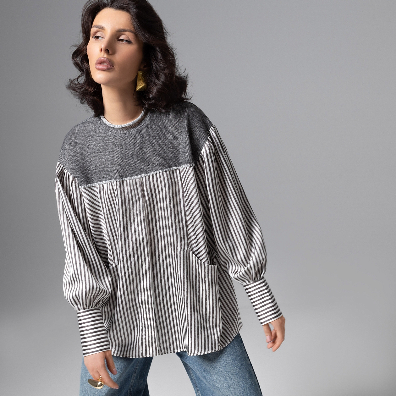 Мягкая сила (grey). Состав: 85% п/э, 10% хлопок, 5% спандекс