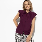 Блуза Свежая подборка (violet). Состав: 72% п/э, 22% вискоза, 6% спандекс