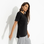 Туника Обожать разрешается (new). Состав: 65% п/э, 30% вискоза, 5% стрейч