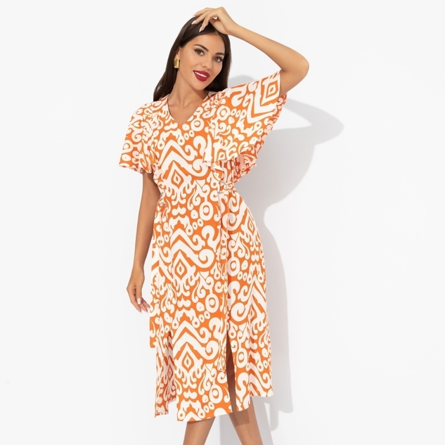 Платье Мода без компромиссов (оранжевое)