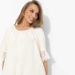 Блуза Путешествие в Прованс (нежная). Состав: 65% п/э, 30% вискоза, 5% спандекс