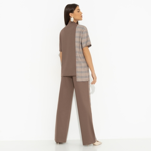 Брючный костюм Современная утонченность (brown, 2 в 1) 
