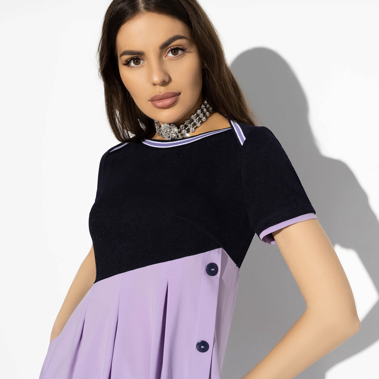 Платье Совпадение вкусов (romantic lilac). Состав: 95% п/э, 5% спандекс