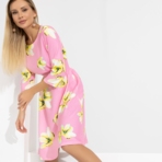 Платье Стильный офис (flower magic). Состав: 95% п/э, 5% спандекс