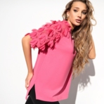 Футболка Закружила любовь. Состав: 65% п/э, 30% вискоза, 5% спандекс