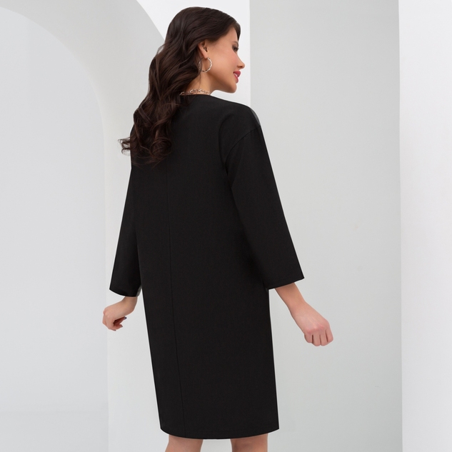 Платье Свободный полет (блэк, с поясом) 