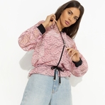 Бомбер Эпичный шик (розовый пион). Состав: 95% полиэстер, 5% спандекс