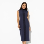 Платье-футляр Поцелуй удачи (night, с манжетами). Состав: 95% п/а, 5% эластан