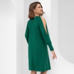 Платье Новые стандарты красоты (изумруд). Состав: 65% п/э, 30% вискоза, 5% эластан