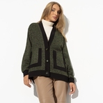 В модном режиме. Состав: 50% хлопок, 49% акрил, 1% металлизированная нить