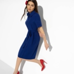 Платье Сказочно хороша (с поясом). Состав: 95% п/э, 5% эластан