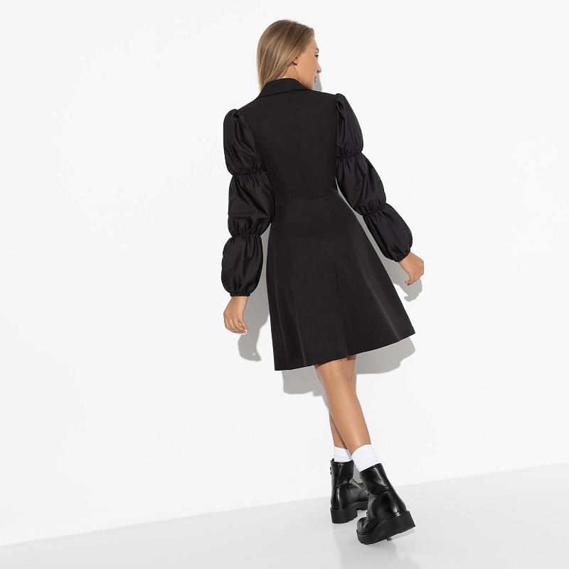 Платье Деловая хватка. Состав: 60% полиэстер, 37% вискоза, 3% спандекс