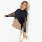 Любимый образ (шоколадный мусс). Состав: 65% вискоза, 30% полиэстер, 5% эластан