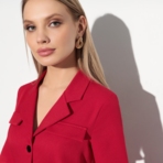 Платье Элегантная миссия (fiery red). Состав: 60% п/э, 37% вискоза, 3% спандекс