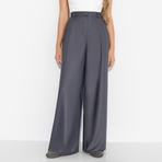 Брюки Я не опаздываю, я эффектная. Состав: 85% п/э, 15% вискоза