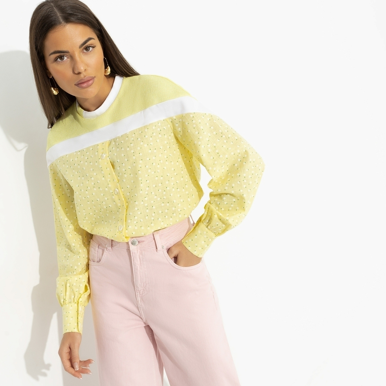 Всплеск эмоций (yellow). Состав: 65% хлопок, 20% вискоза, 13% п/э, 2% спандекс