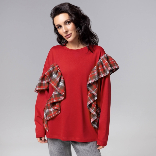 Лонгслив Гардеробная магия (красный) 