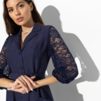 Платье На вес золота (blue elegant, с поясом). Состав: 95% п/э, 5% спандекс