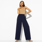 Брюки Модный вопрос (dark blue). Состав: 95% п/а, 5% эластан