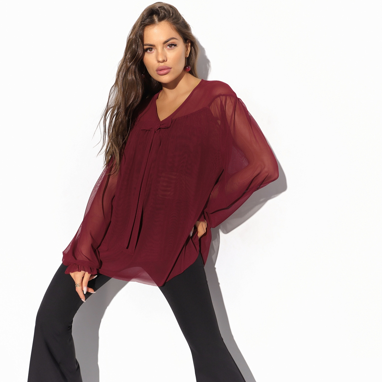 Блуза На крыльях вдохновения. Состав: 95% нейлон, 5% спандекс