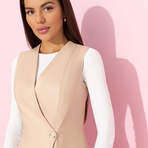 Откровенно стильная (беж). Состав: 55% п/у волокно, 45% полиэстер