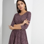 Платье Стильный офис (violet). Состав: 65% хлопок, 35% спандекс