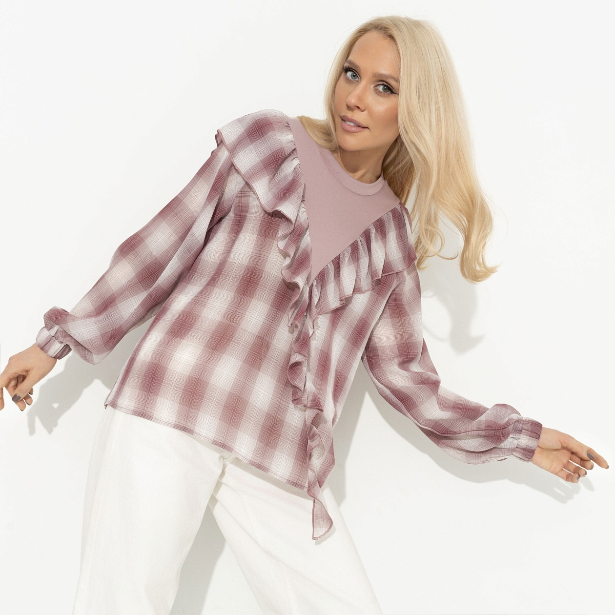 Блуза Не перестаю удивляться. Состав: 88% п/э, 10% вискоза, 2% спандекс