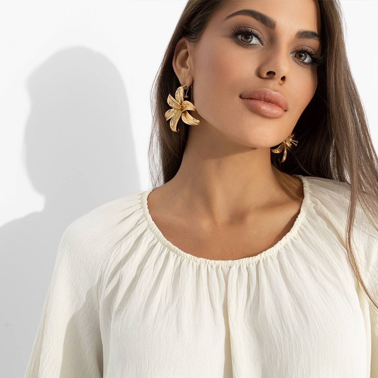 Блуза Путешествие в Прованс (нежная). Состав: 65% п/э, 30% вискоза, 5% спандекс