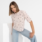 Блуза Планы на вечер (нежная). Состав: 95% п/э, 5% эластан